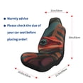 thumbnail image 5 of Xecao Colorful Reptile And Leaves for Automotive Seat Covers for Cars Trucks and SUVs – Gray Car Seat Covers for Front Seats, Truck Seat Protectors-1, 5 of 9
