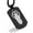Black, variant on Stainless Steel Rabbit’s Foot Good Luck Charm Dog Tag Pendant Necklace
