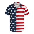thumbnail image 2 of Camisas de moda para hombre con bandera hawaiana de Estados Unidos, ropa de marihuana, blusa de manga corta con estampado 3D para playa, ropa vintage Y2k, 2 of 5