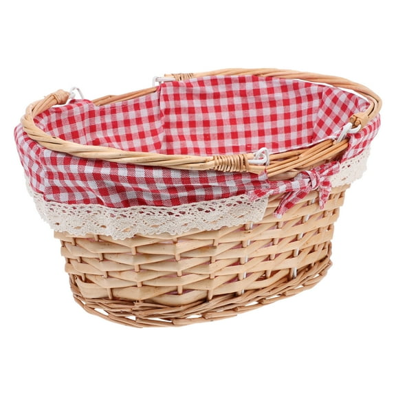 Folding Picnic Basket Table Fruit Picking Retro Style Child Baby