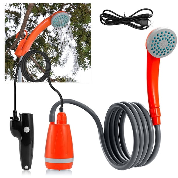 Douche de camping portable avec pompe rechargeable, douche de camping Douche de camping portable avec pompe rechargeable, douche de camping