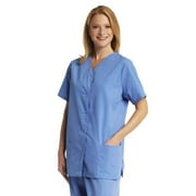 Snap Front Tunic Scrub Top