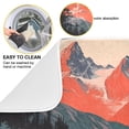 thumbnail image 3 of Yayeee Dish Drying Mat for Kitchen Counter Ultra Absorbent Easy Clean Pad 24x18", Mountains at Dawn, 3 of 7