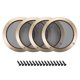 thumbnail image 5 of Uxcell 4 pcs 6.5" Rejilla de altavoz con distancia diagonal del agujero de montaje Protector de subwoofer, 5 of 5
