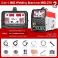thumbnail image 1 of Portable Intelligent MIG Welder,MIG Welding Machine MIG/TIG/MMA 3 IN 1,Multifunction Inverter , Mild Steel, 1 of 6
