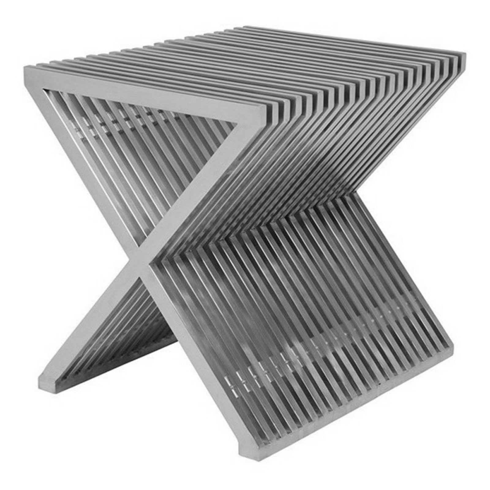 "X" Shape Luxury End Table Stool