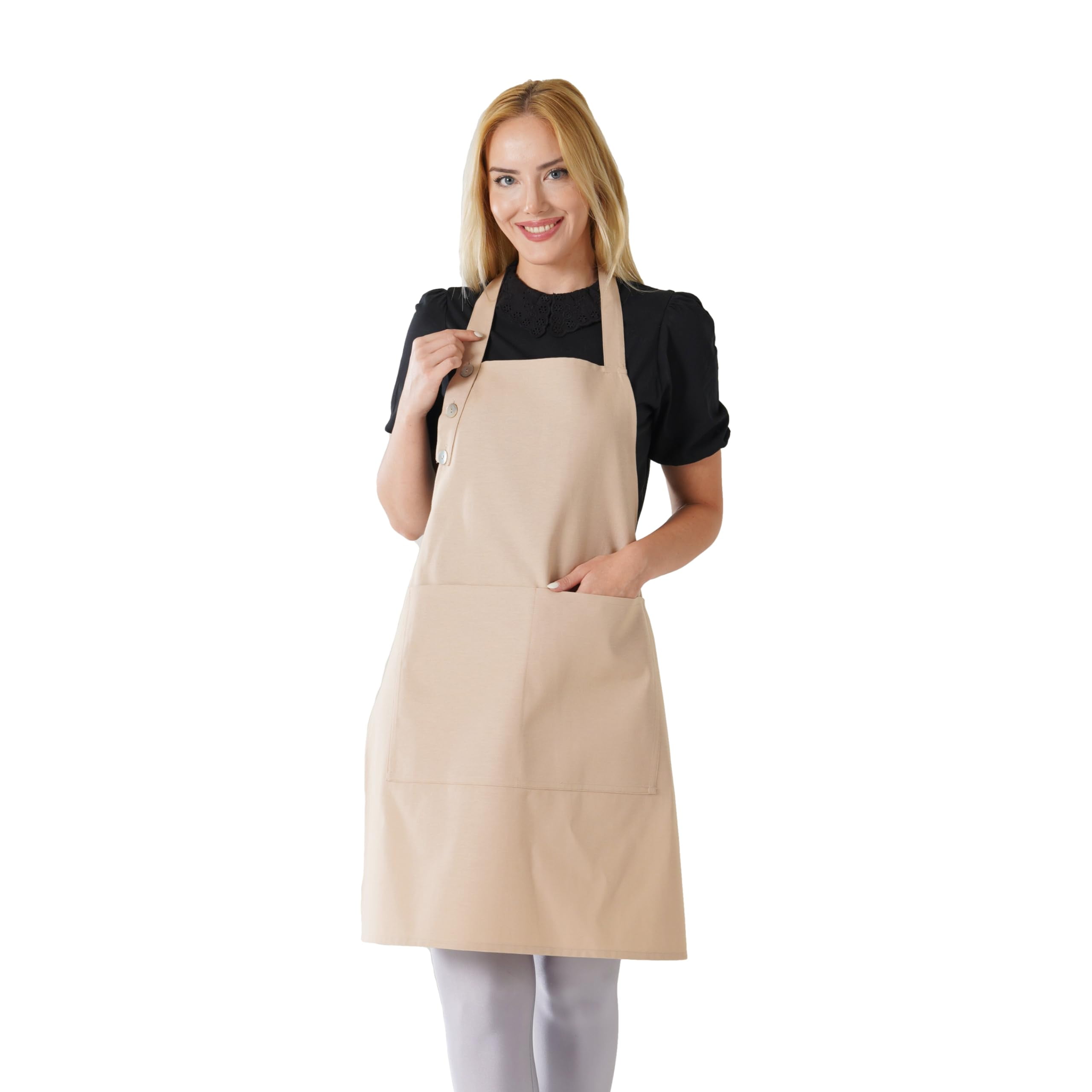 FASCIINO Adult Kitchen Restaurant Chef Apron - 'Kiss the Cook