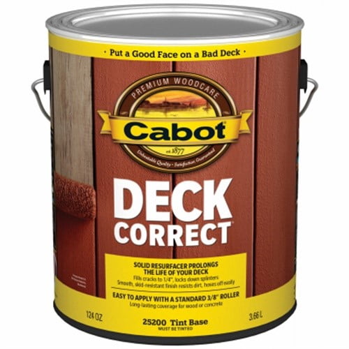 1 gal Cabot Stains 25200 Tint Base Deck Correct Deck Coating