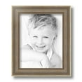 thumbnail image 2 of ArtToFrames 8" x 10" Aged White Gold Picture Frame, 8x10 inch Silver Wood Poster Frame (WOM-2036), 2 of 7