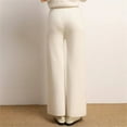 thumbnail image 6 of Clearance! Women's High Waist Wool Sweatpants Winter Fashion Wide Leg Pants Casual Straight Loose Trousers White S Size, 6 of 6