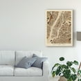 thumbnail image 3 of Trademark Fine Art 'New York City Street Map Brown' Canvas Art by Michael Tompsett, 3 of 4