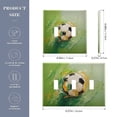 thumbnail image 3 of Dailycode Light Switch Plate Covers 3 Gang Wall Plate Plastics Outlet Covers for Kitchen Home Office Decor Oil Art Football, 3 of 8