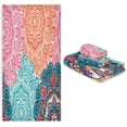 thumbnail image 7 of SKYSONIC 3 Pack Towel Vintage Colorful Mandala Boho Tribal Ethnic Art Pattern Cotton Bath Towel Set (1 Bath Towel, 1 Hand Towel, 1 Washcloth) for Bathroom, Super Soft and Quick Dry Towels, 7 of 7