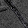 thumbnail image 4 of Sudadera sin capucha para hombre, informal, de color liso, con cremallera, cárdigan sin capucha, suéter de manga larga, abrigo holgado, abrigo de poliéster para hombre, 4 of 7