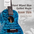 thumbnail image 2 of Ukelele Caramel MC63 Concert de arce azul acolchado de 23 pulgadas, 2 of 6