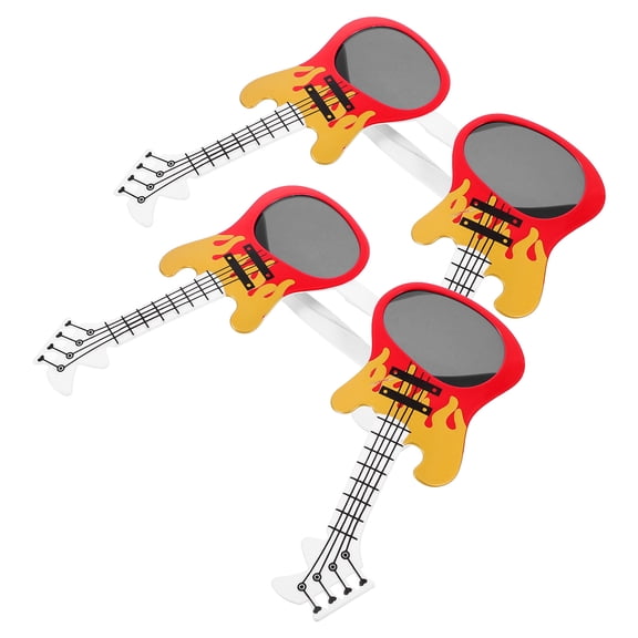 HOMEMAXS 2 Pairs Glasses Sunglasses Guitar Party Masquerade Props Funny Man