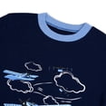 thumbnail image 5 of NIPAXO Boys Pajamas Set Long Sleeve Airplane Cloud Print Casual Sleepwear with Blue Trim for Toddler Little Boys, 5 of 8