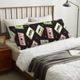 thumbnail image 6 of Naloa Colorful Retro Tape Super Soft 20x60 Body Pillow Case,Long Side Hidden Zipper（PILLOWS ARE NOT INCLUDED）, 6 of 6