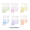 OrangeBlueGreenRosePurple, variant on 6 Sets (30 Pcs) Beaded Makeup Brush, Multicolor DIY Cosmetic Brushes for Elegant Makeup Lovers, Soft Polyester Eyeshadow and Concealer Brushes for Daily Use, Travel and Holiday Gift Packaging
