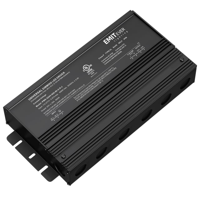 Controlador LED EMITEVER regulable de 600 W AC 110-277 V a DC 24 V