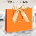 thumbnail image 2 of Bolsas de regalo Silkfly naranja dorado 30x25x10 cm 12 unidades, 2 of 6