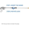 thumbnail image 4 of Pressure Washer Wand, Stainless Steel with 1/4" Quick Connect Lance, Replacement Spray Wand, 4000PSI, 4 of 4