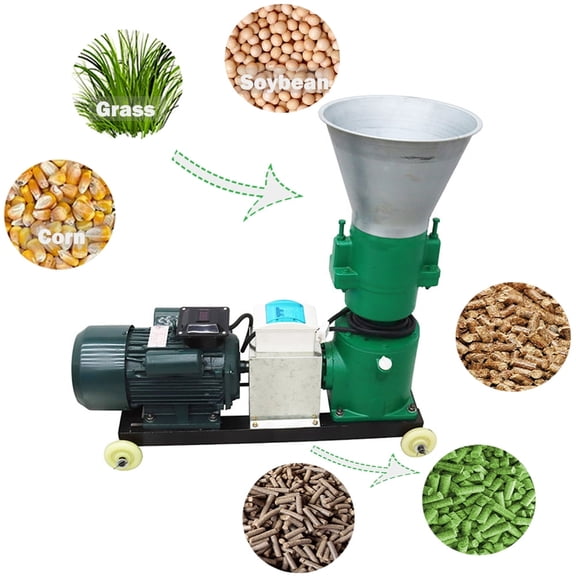 TECHTONGDA Farm Animal Feed Pellet Mill Machine Body Chicken Feed Pelletizer Without Grinding Disc 220V