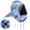 Blue Light & White Light, variant on Solar Driveway Lights 1 Pack, 2 Colors in 1 Outdoor Solar Deck Dock Marine Waterproof LED Driveway Marker Security Lights for Outside Pathway,Boat Dock,Step,Walkway,Path,Garden (Warm & White)