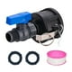 thumbnail image 1 of Adaptador IBC Tote conector IBC Conector versátil Adaptador de manguera de agua con válvula de bola IBC IBC TOTE a Garden Manguera Adaptador, 1 of 8