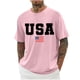 thumbnail image 1 of Camisas de Manga Larga para Hombres Imprimir Cuello Redondo Manga Corta Blusa Algodón Lino Poliéster, Camisa de Moda Casual para Hombres, 1 of 3