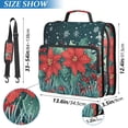 thumbnail image 2 of FORMRS Zipper Binder with Shoulder Strap 2-inch Ring 500 Sheet Capacity File Bag, Christmas Poinsettia, 2 of 5