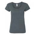 thumbnail image 1 of Gildan - Camiseta de manga corta con cuello redondo para mujer (Gris oscuro), 1 of 2