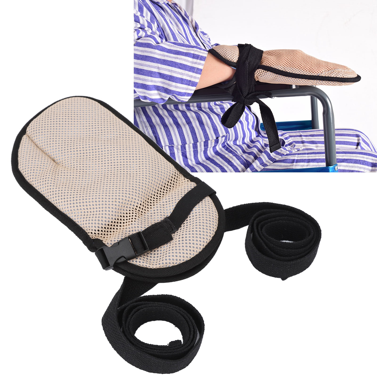 Bed Restraints Mitts, Hands Finger Control Padded Restraint Protector