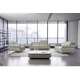 thumbnail image 3 of American Eagle EK012-LG-LS Modern Light Gray Italian Top Grain Leather Loveseat, 3 of 4