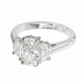 thumbnail image 3 of HeartsAndYou 3ct Cushion Cut Moissanite Engagement Ring for Women Trilogy Solitaire 18k White Gold over Silver, 3 of 8