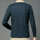 thumbnail image 5 of pstuiky camisa de manga larga para hombre, Pijama deportivo para hombre, para estar en casa, de color liso, con camiseta deportiva de manga larga y cuello vuelto salir tops m, 5 of 9