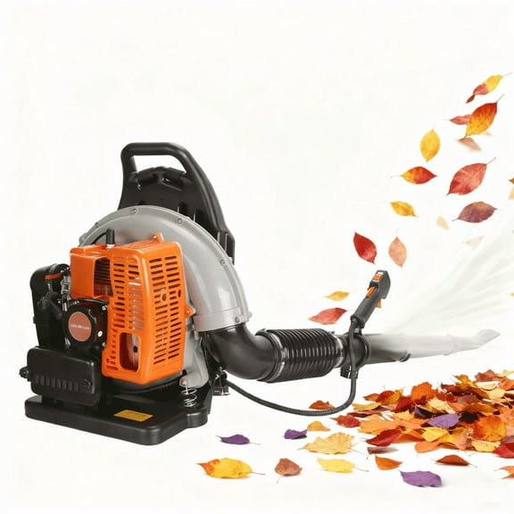 Professional Gas Powered Backpack Leaf Blower – 2 Stroke High-Performance 63CC / 665CFM Blower System with Comfort Design for Complete Property Maintenance