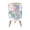 Color 2, variant on Small Trash Can with Lid Vivid Tropical Sunset Palm Trees Ocean Horizon Vibrant Colors 1.8 Gallon Dog Proof Trash Can Round Garbage Can Waste Bin Wastebasket for Bathroom Bedroom