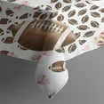 thumbnail image 3 of Football Patchwork Pattern Rectangle Tablecloth 60"x84",Waterproof Polyester Rectangle Table Cloth, Wipeable Spillproof Polyester Tablecloth for Dining, Camping, Indoor and Outdoor, 3 of 5