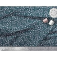 thumbnail image 3 of Soimoi Blue Cotton Duck Fabric Artistic Floral Fabric Prints By Yard 58 Inch Wide, 3 of 3