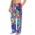 thumbnail image 2 of Disketp Colorful Tie Dye Stained Glass 2 Men'S Pajama Pants - Ultra Soft Fleece Sleep And Lounge Pants (Size: S-Xxl), 2 of 9