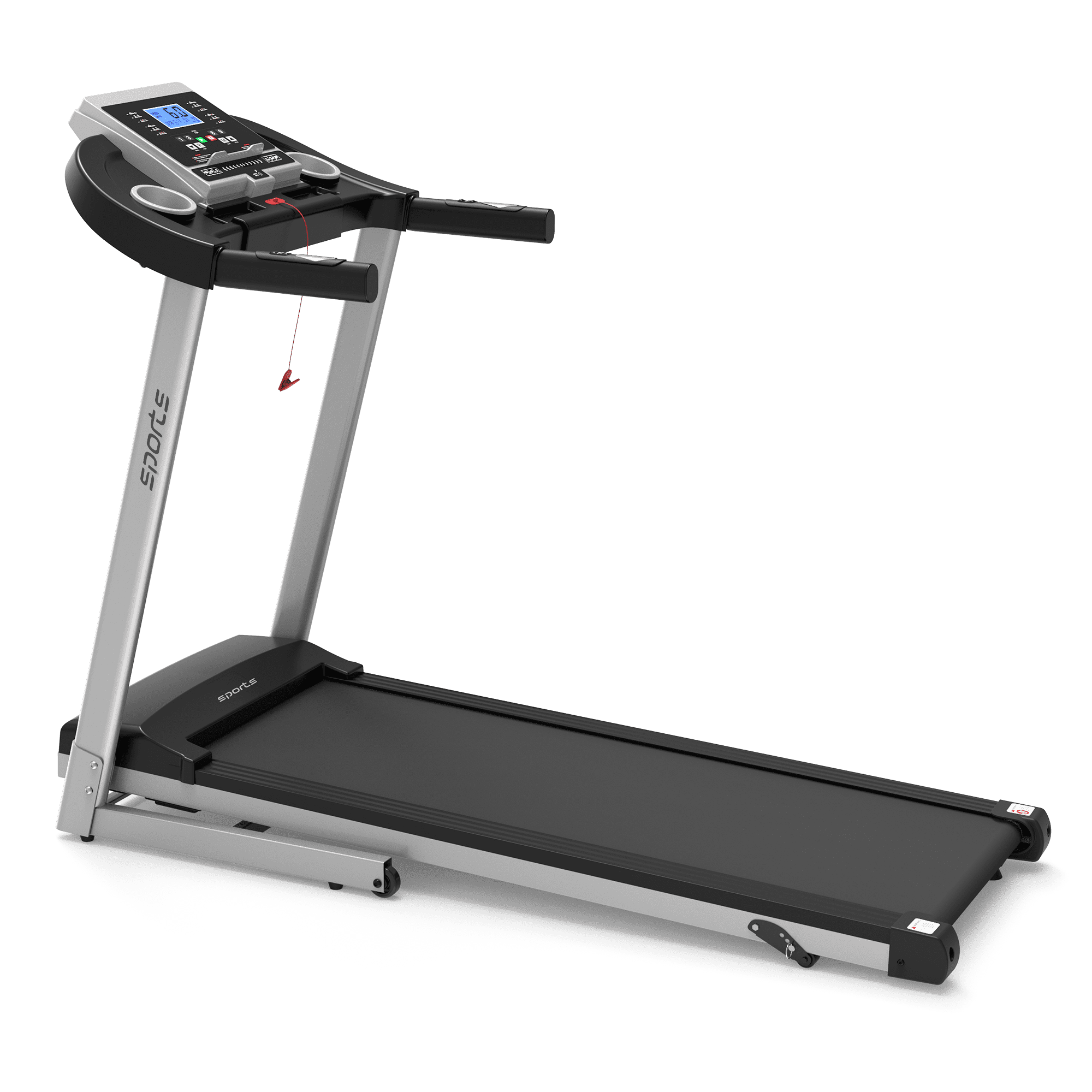 HLB600 Folding Electric Treadmill for Home Workout, Manual Incline