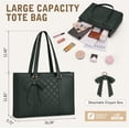 thumbnail image 5 of Laptop Bag for Women 15.6 Inch Work Tote Bags  Leather Laptop Tote Professional Computer Briefcase, 5 of 7