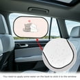 thumbnail image 4 of Yuyamidu Cute Cat Car Sun Shade Red Heart Side Window Baby Sun Protection Window Shades for Car SUV Sedan 2 Pack Pink Sun Visor Foldable Sunshade for Car Back Window, 4 of 7