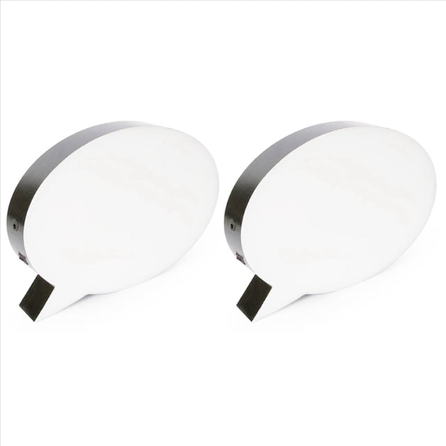 2X LED Message Handwriting Letter Light Box Speech Bubble Shape Writing Board Add 2 Pen for Birthday Party Wedding,2 x LED Light Box 2 x USB Cable 2 x Mark Pen,Black & white