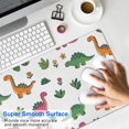 thumbnail image 4 of Long Mouse Pads for Desk,Dinosaur and Volcano Pattern Desk Mats on Top Of Desks, Desk Mouse Pad Extra Large with 3mm Non-Slip Base and Stitched Edge for Gaming,Office,Work,Home 35.4"x15.7", 4 of 6