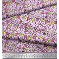 thumbnail image 2 of Soimoi Modal Satin Fabric Wine & Beer Beverages Print Fabric by The Yard 42 Inch Wide, 2 of 3