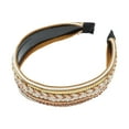 thumbnail image 4 of Unique Bargains 1 Pc Headband Faux Pearls Sequins Hair Accessories for Women Brown, 4 of 5