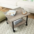 thumbnail image 3 of HOOBRO Industrial Printer Stand 2-Tier Under Desk Storage Cart Home Office BG02PS01, 3 of 9