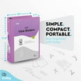 thumbnail image 2 of Enday 1/2 Inch Binder 3 Ring Binders with Pockets for Home, Office, School Supplies Organization, Purple 6 Pc, 2 of 7